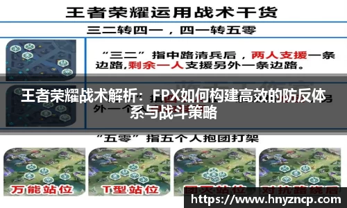 王者荣耀战术解析：FPX如何构建高效的防反体系与战斗策略